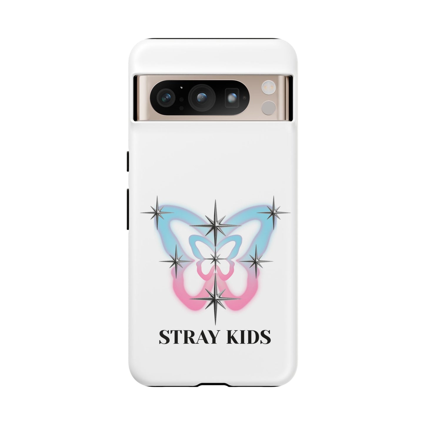 Stray Kids Sparkle Butterfly Phone Case — K-Pop Fan Protective Phone Cover