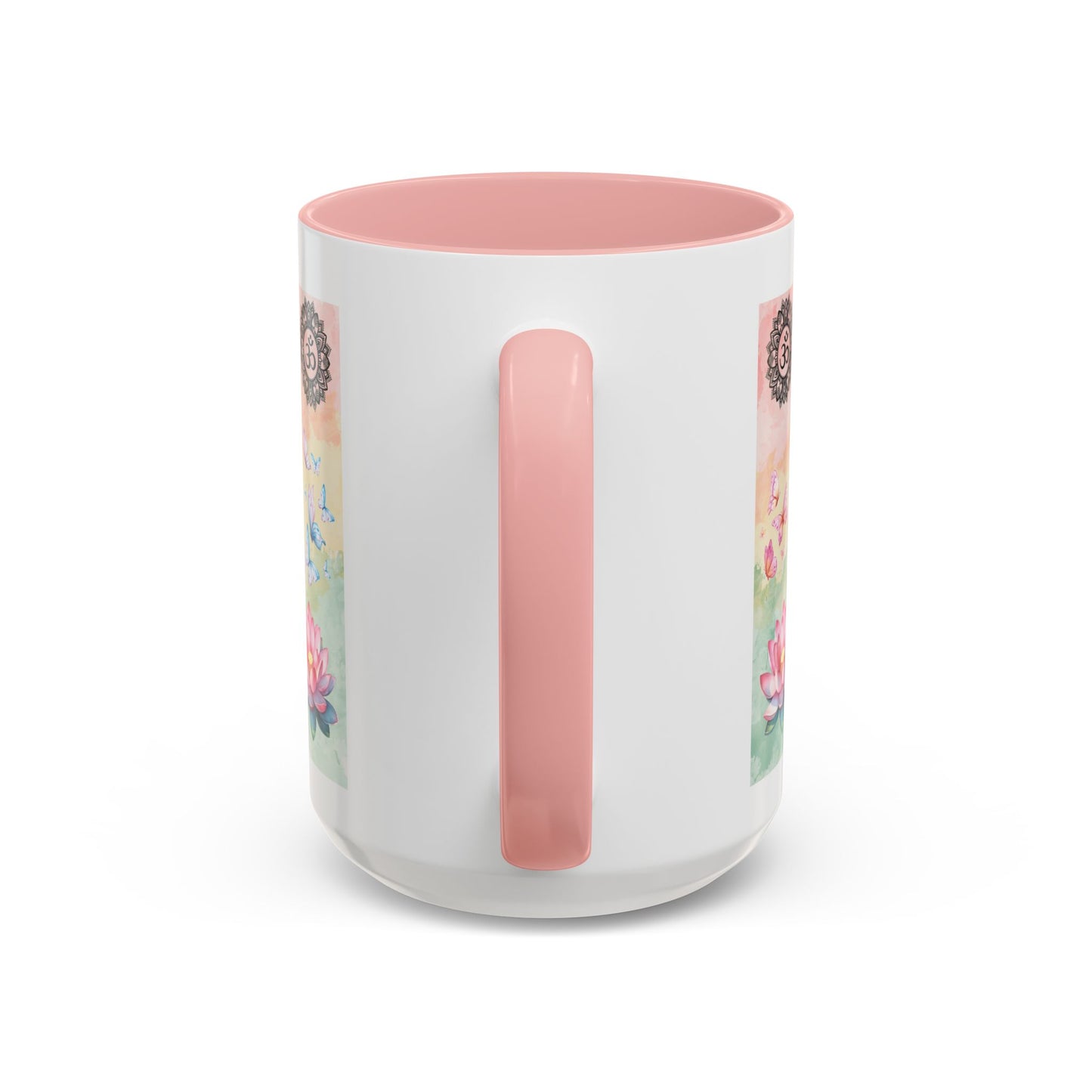 Buddha Lotus Accent Coffee Mug — Meditation, Om & Chakra Spiritual Tea Cup