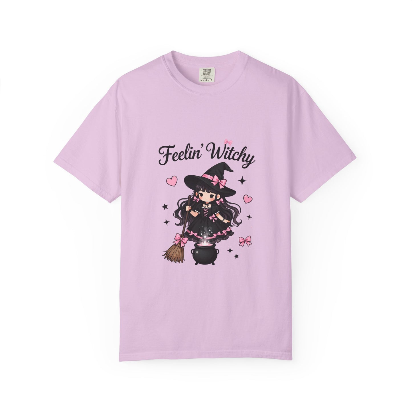 Feelin' Witchy T-Shirt — Cute Kawaii Witch Graphic Tee for Halloween & Everyday