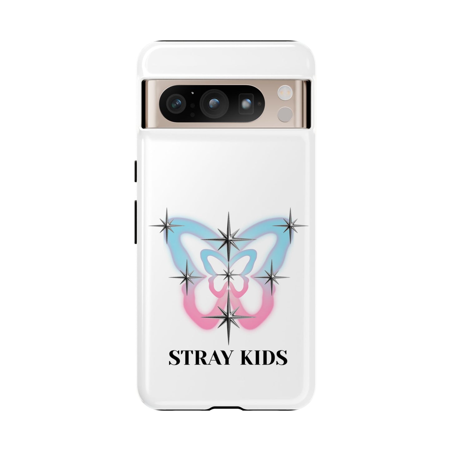 Stray Kids Sparkle Butterfly Phone Case — K-Pop Fan Protective Phone Cover