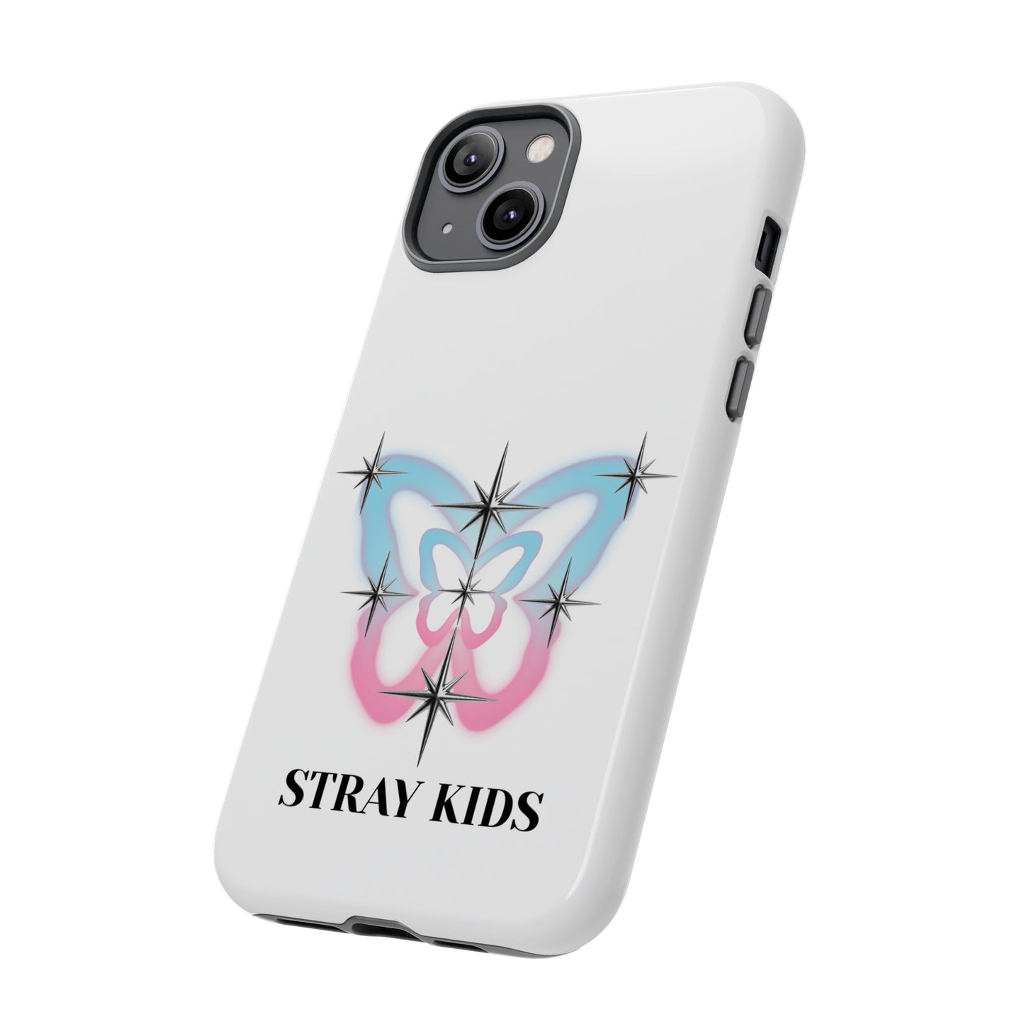 Stray Kids Sparkle Butterfly Phone Case — K-Pop Fan Protective Phone Cover