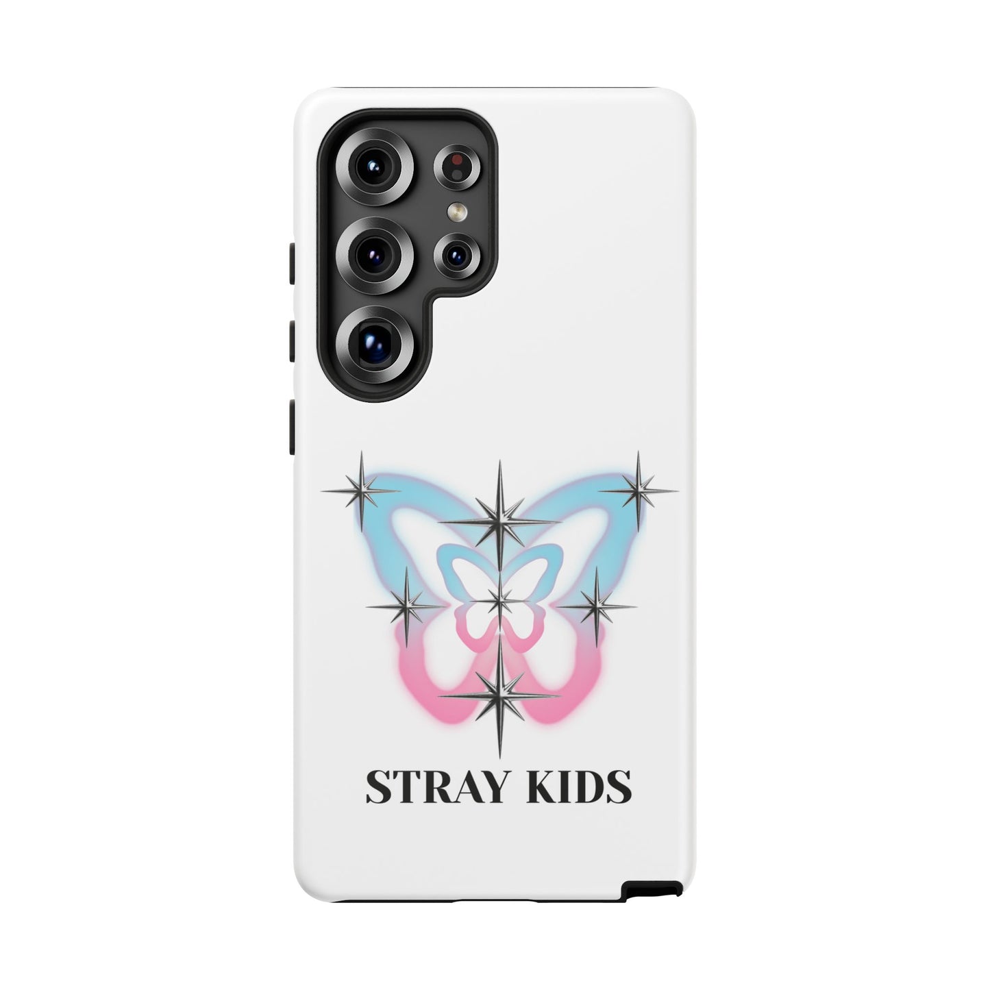Stray Kids Sparkle Butterfly Phone Case — K-Pop Fan Protective Phone Cover