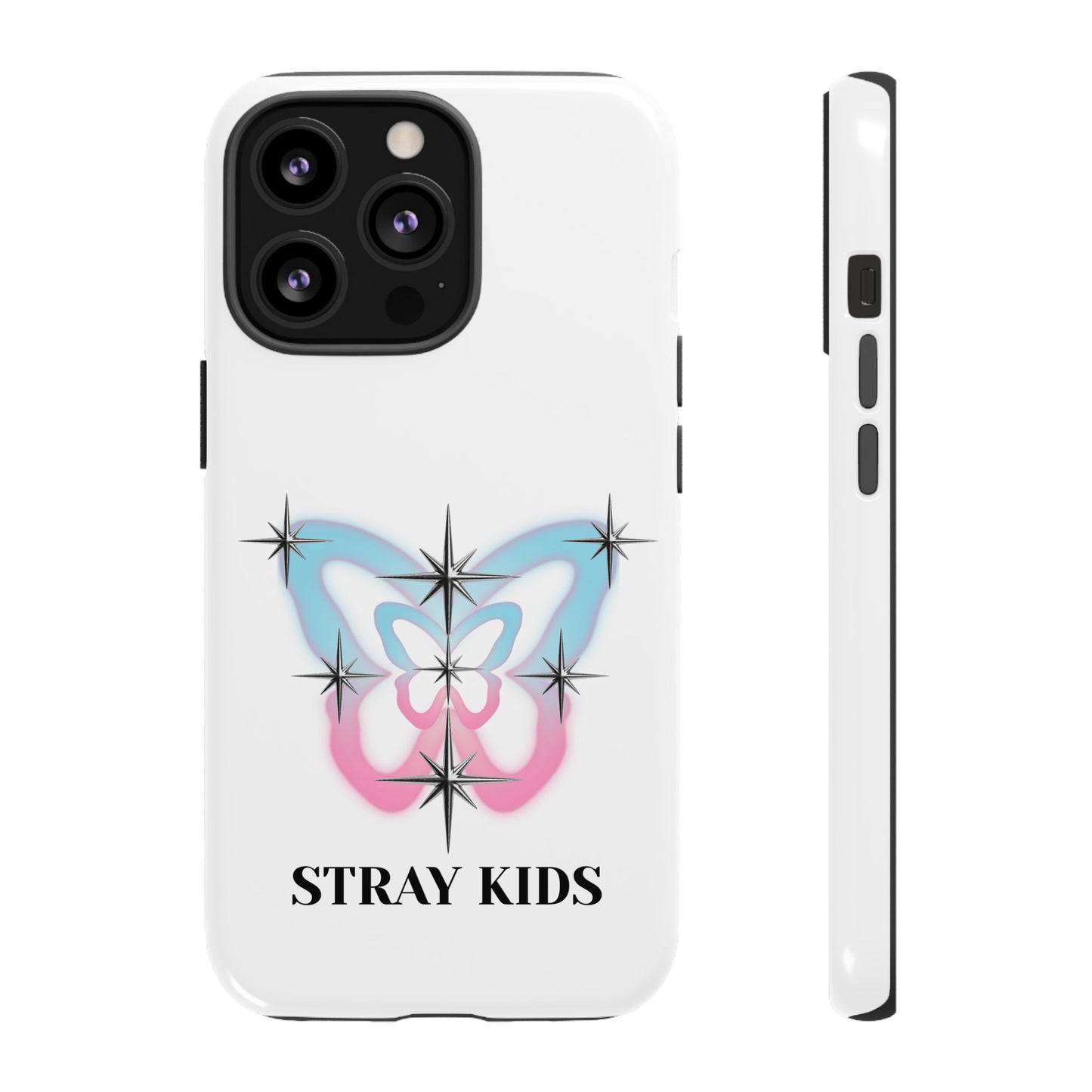 Stray Kids Sparkle Butterfly Phone Case — K-Pop Fan Protective Phone Cover