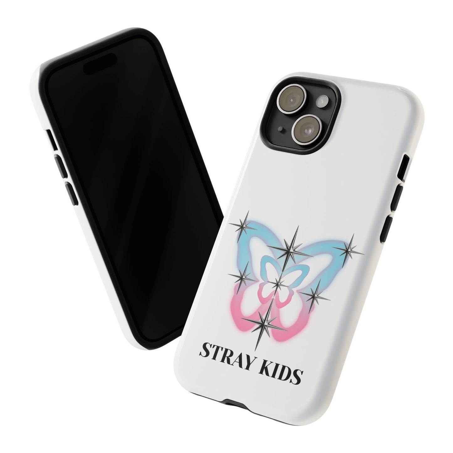 Stray Kids Sparkle Butterfly Phone Case — K-Pop Fan Protective Phone Cover