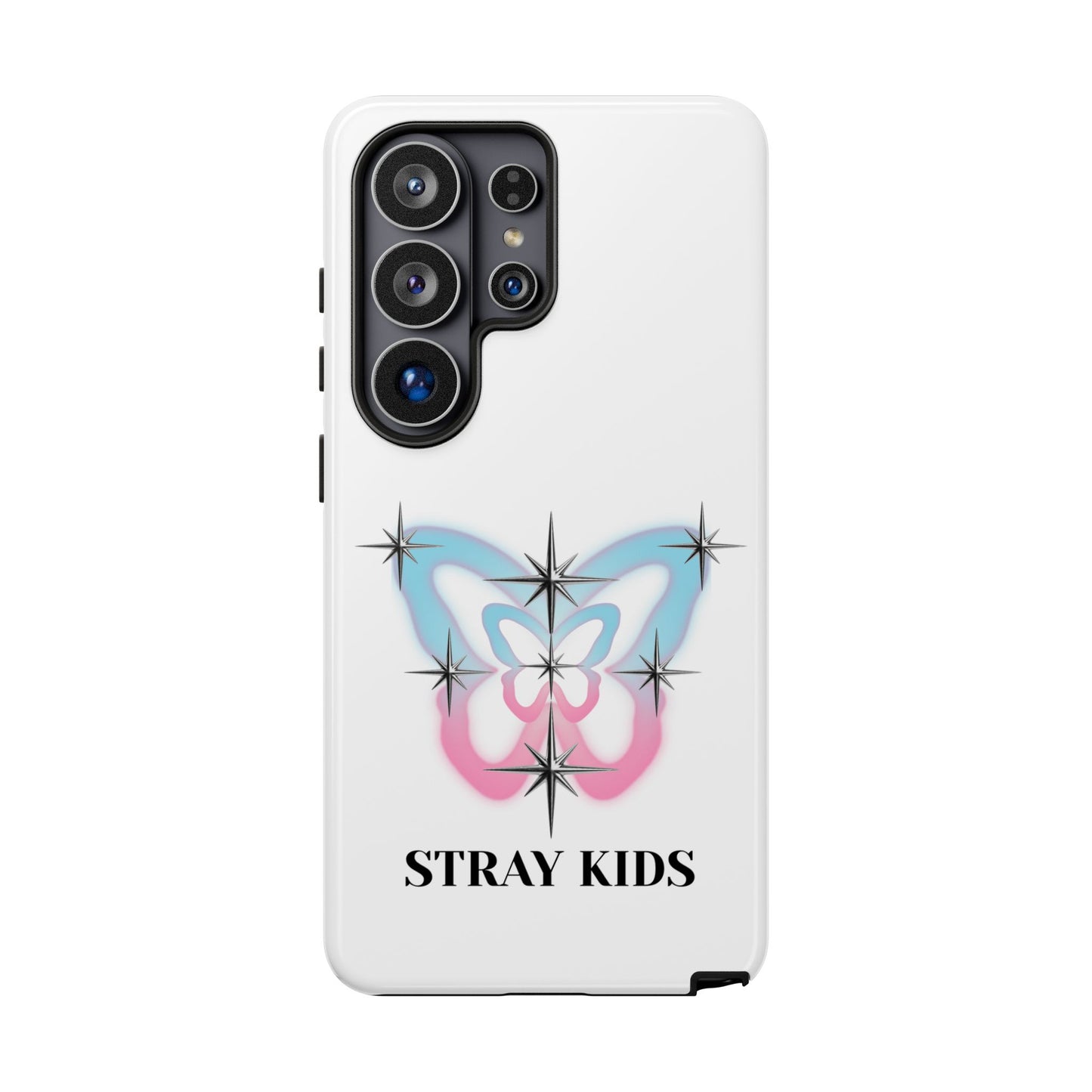 Stray Kids Sparkle Butterfly Phone Case — K-Pop Fan Protective Phone Cover