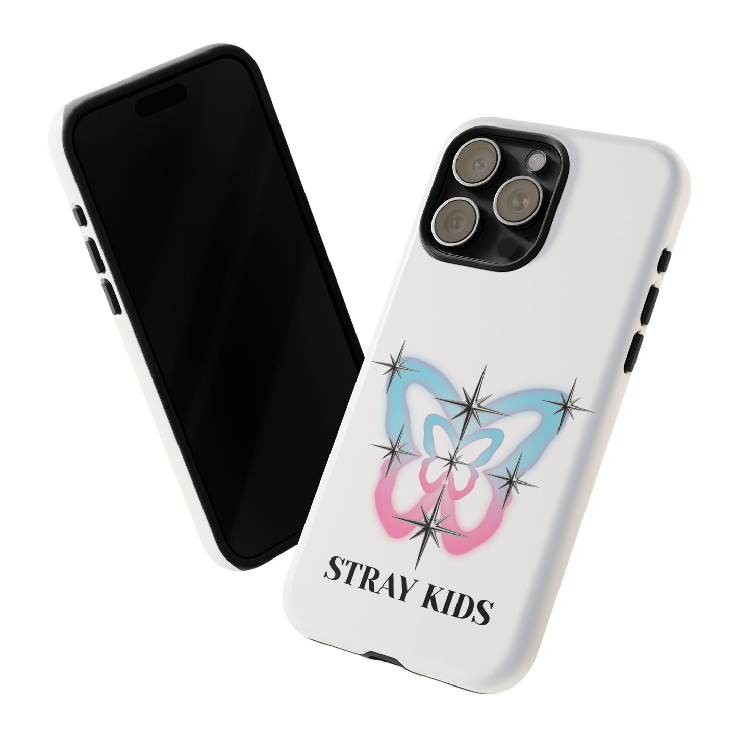 Stray Kids Sparkle Butterfly Phone Case — K-Pop Fan Protective Phone Cover