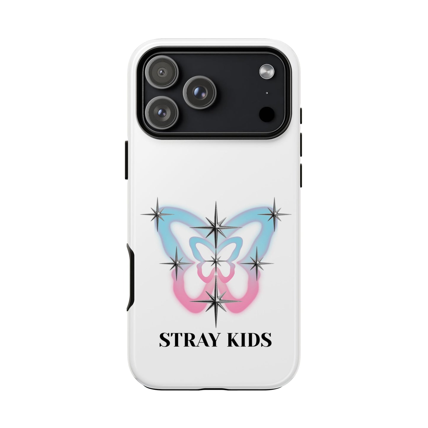 Stray Kids Sparkle Butterfly Phone Case — K-Pop Fan Protective Phone Cover
