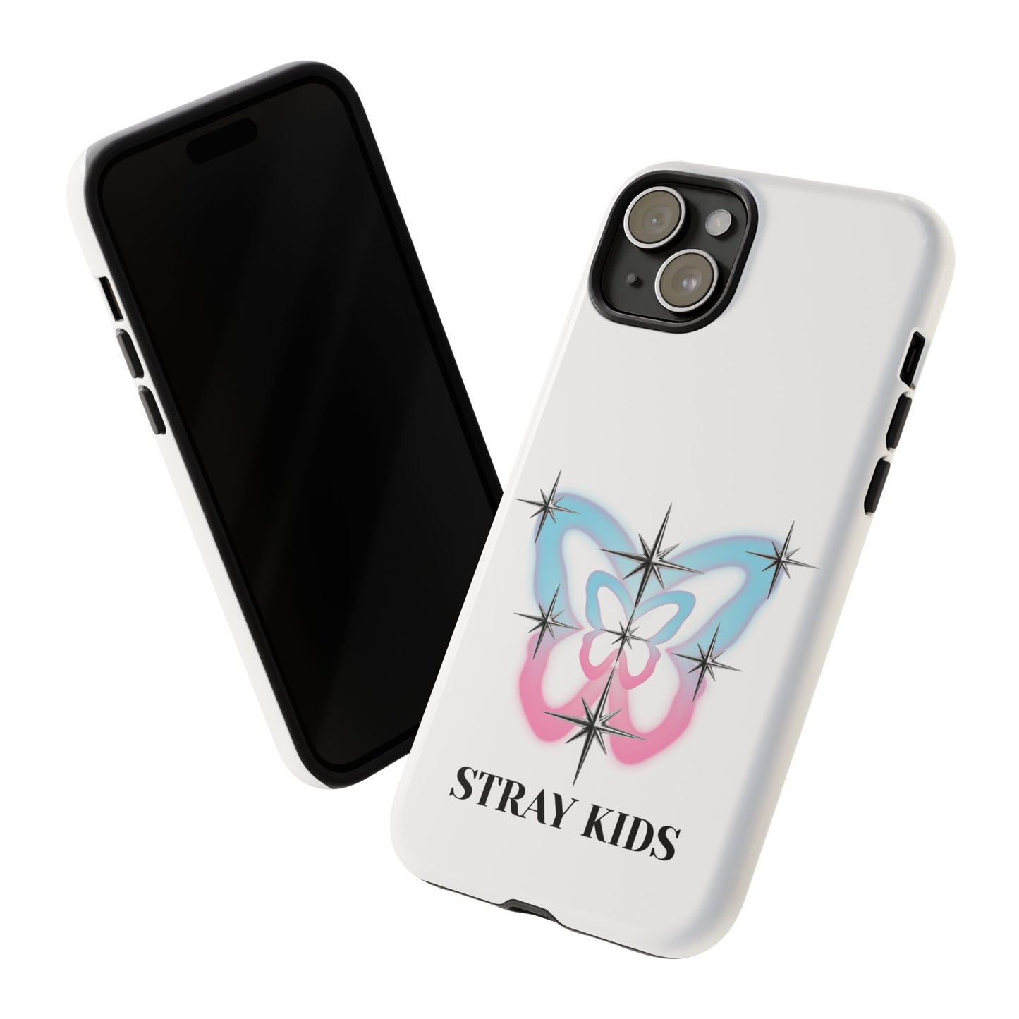 Stray Kids Sparkle Butterfly Phone Case — K-Pop Fan Protective Phone Cover