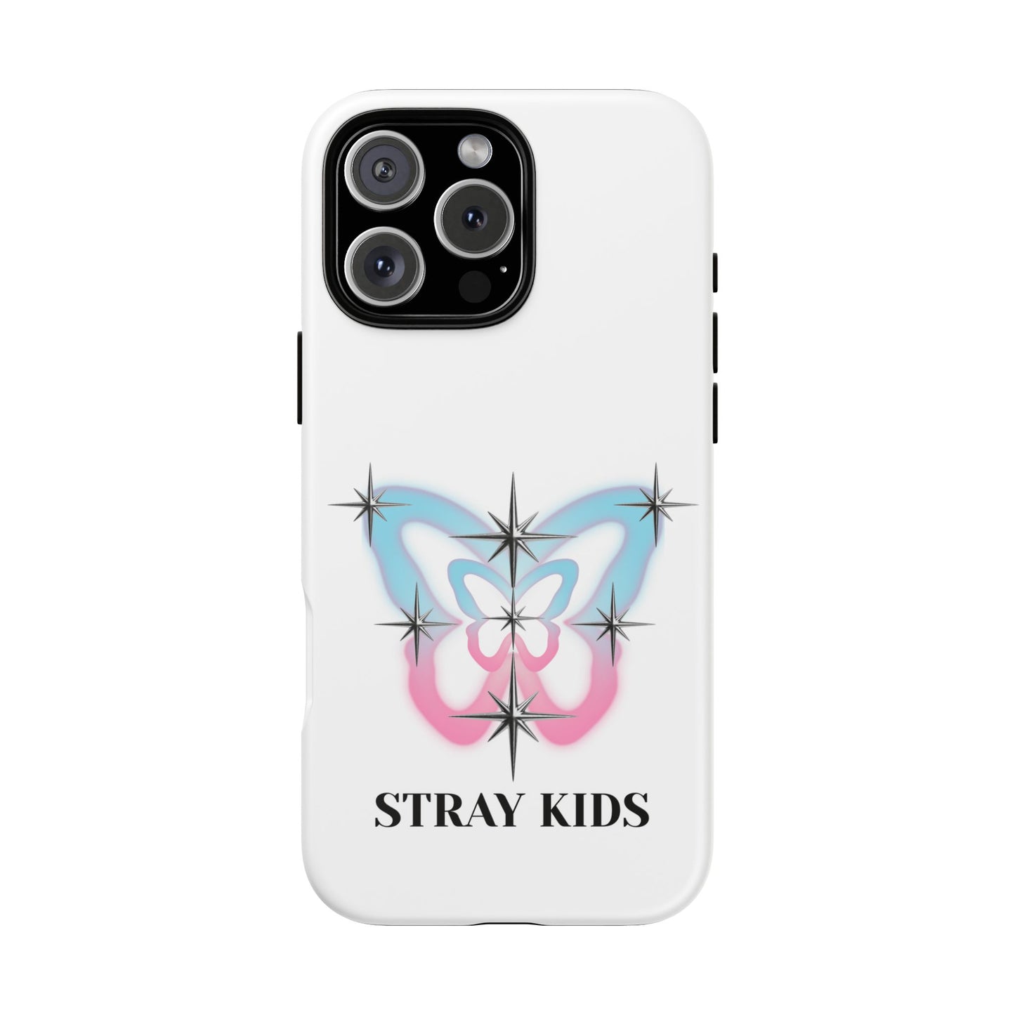 Stray Kids Sparkle Butterfly Phone Case — K-Pop Fan Protective Phone Cover