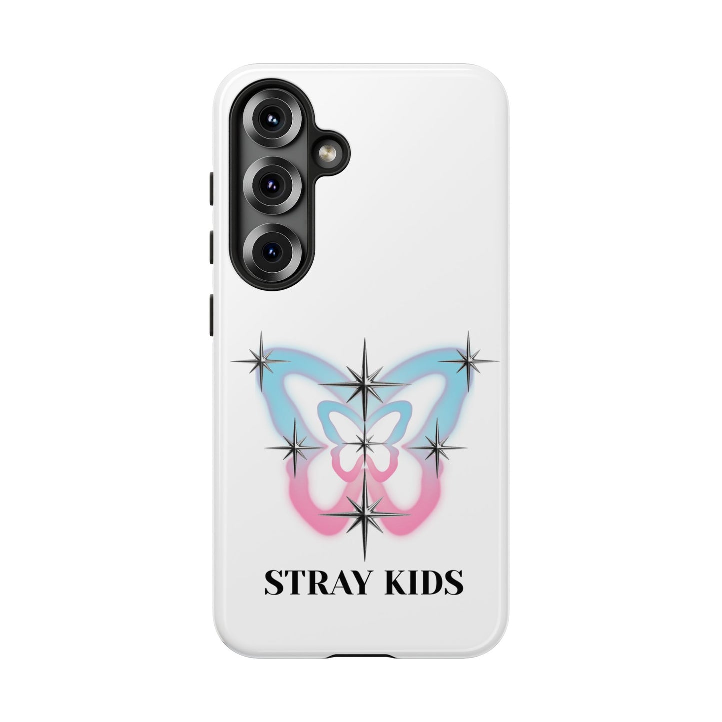 Stray Kids Sparkle Butterfly Phone Case — K-Pop Fan Protective Phone Cover