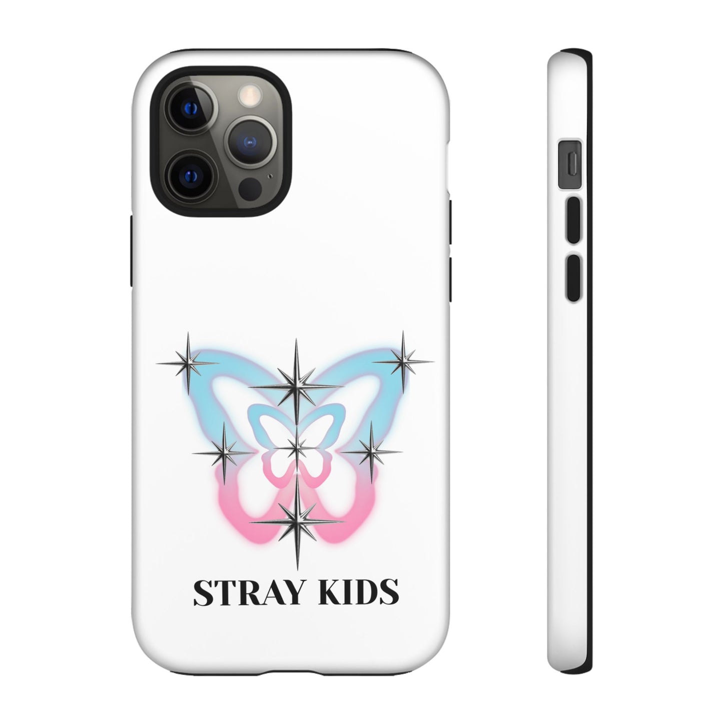 Stray Kids Sparkle Butterfly Phone Case — K-Pop Fan Protective Phone Cover