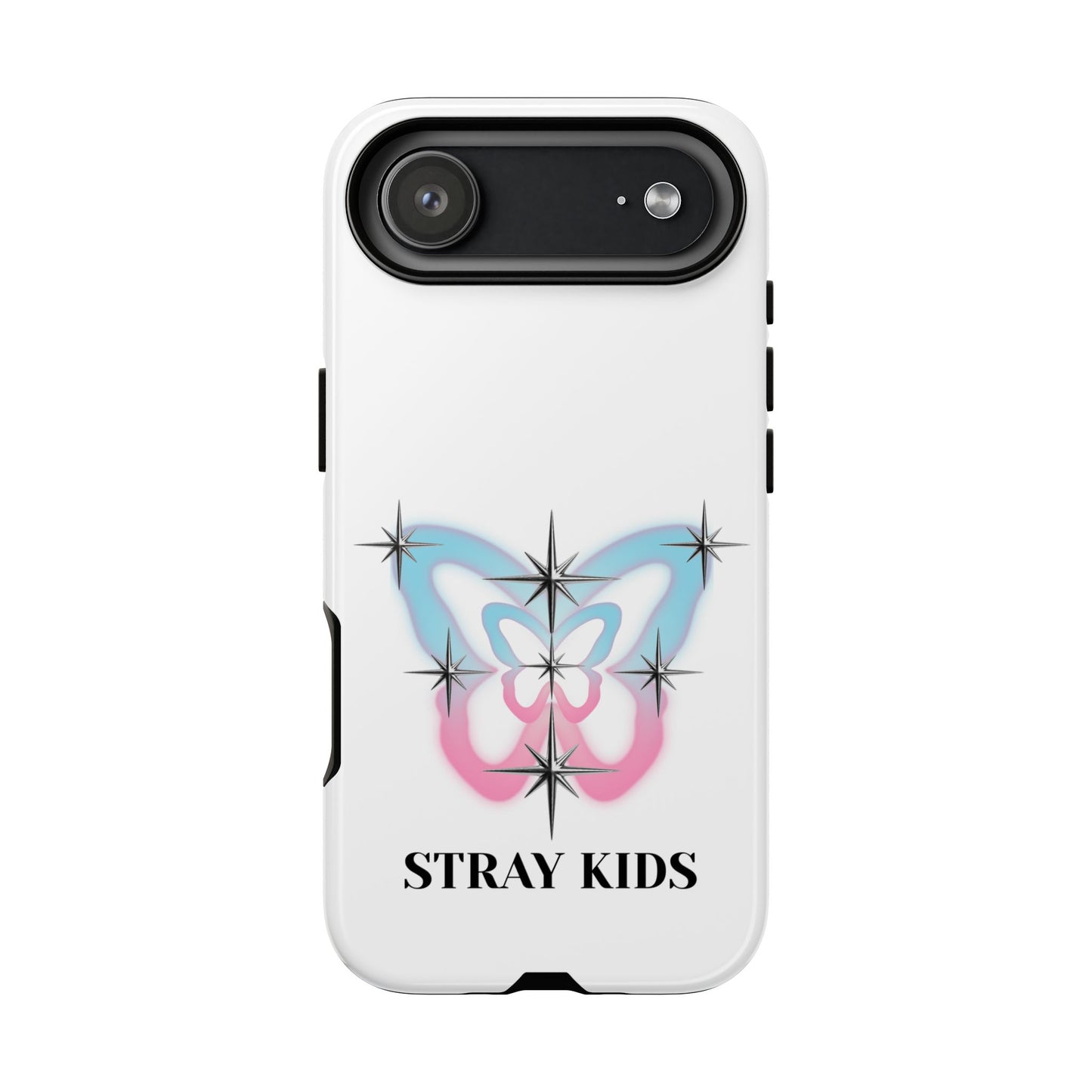 Stray Kids Sparkle Butterfly Phone Case — K-Pop Fan Protective Phone Cover