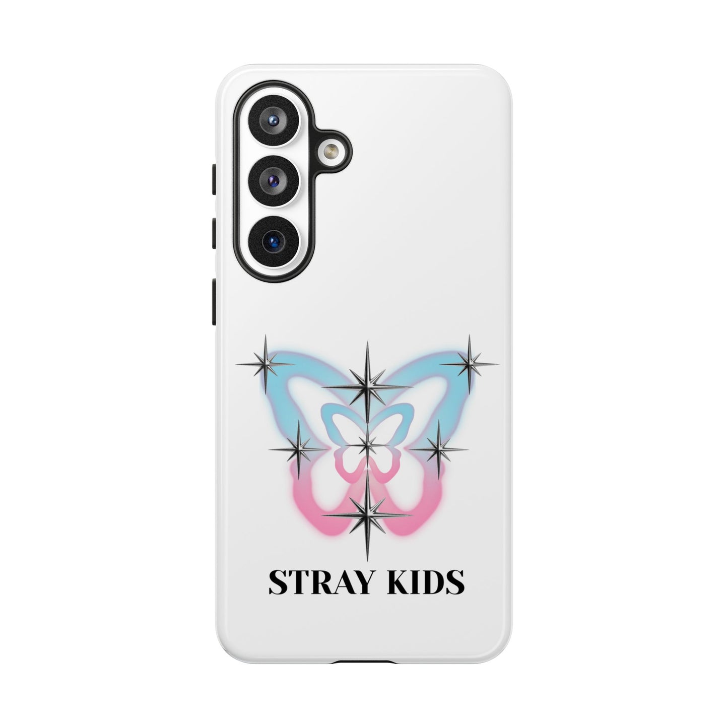 Stray Kids Sparkle Butterfly Phone Case — K-Pop Fan Protective Phone Cover
