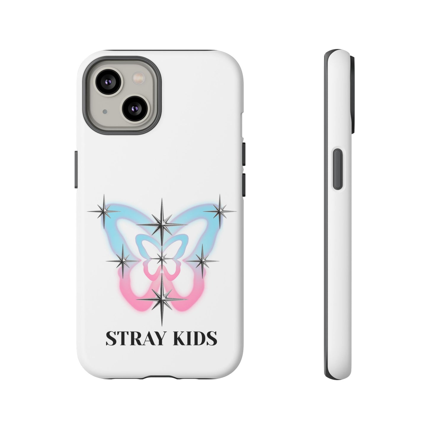 Stray Kids Sparkle Butterfly Phone Case — K-Pop Fan Protective Phone Cover