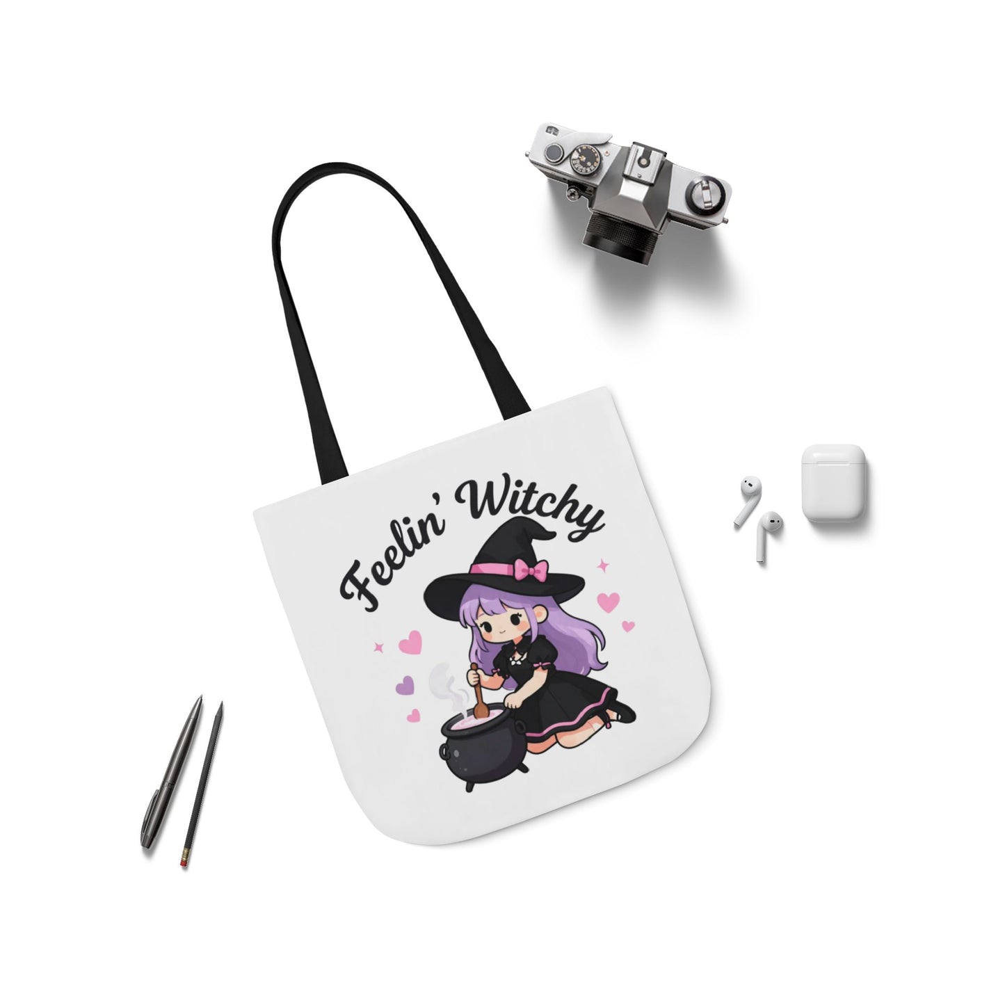 Feelin' Witchy Cute Witch Tote Bag