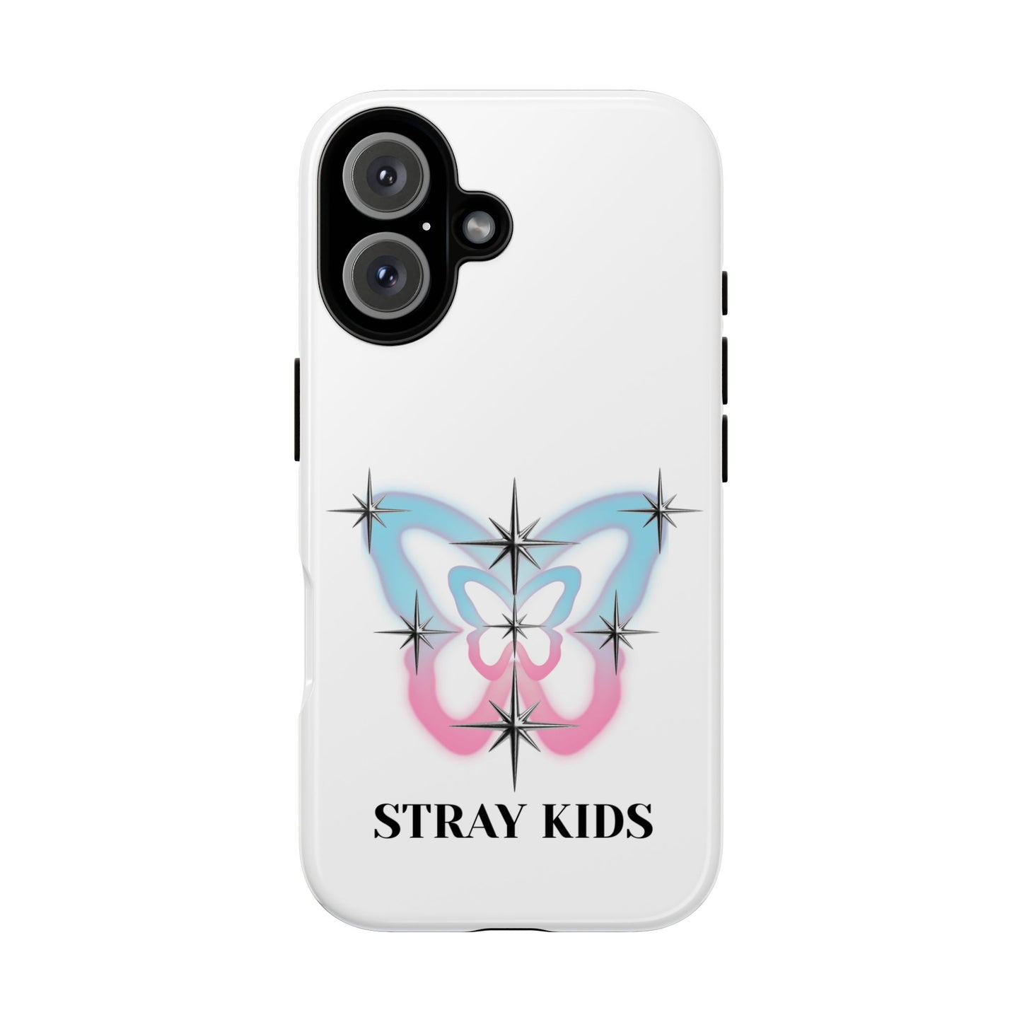 Stray Kids Sparkle Butterfly Phone Case — K-Pop Fan Protective Phone Cover
