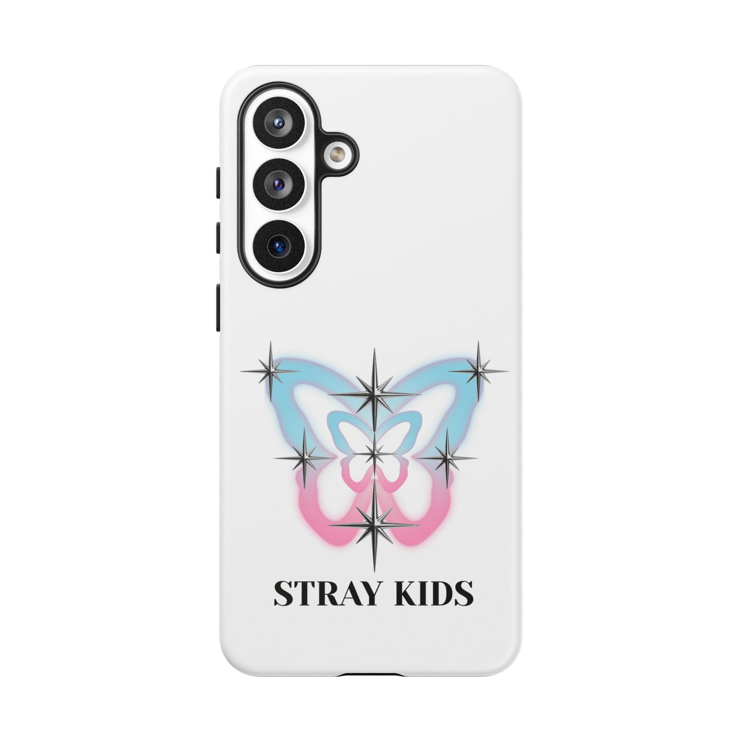 Stray Kids Sparkle Butterfly Phone Case — K-Pop Fan Protective Phone Cover