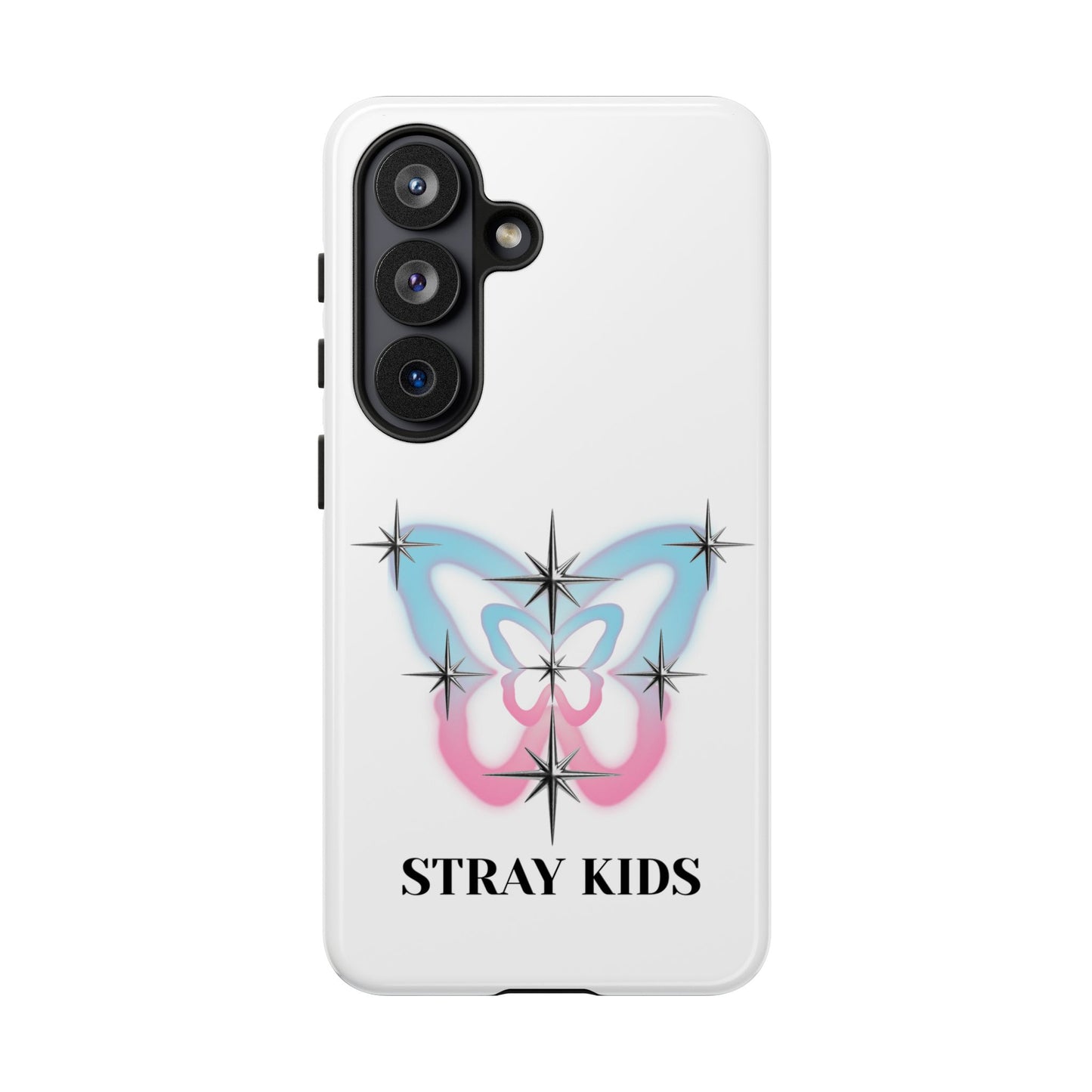 Stray Kids Sparkle Butterfly Phone Case — K-Pop Fan Protective Phone Cover