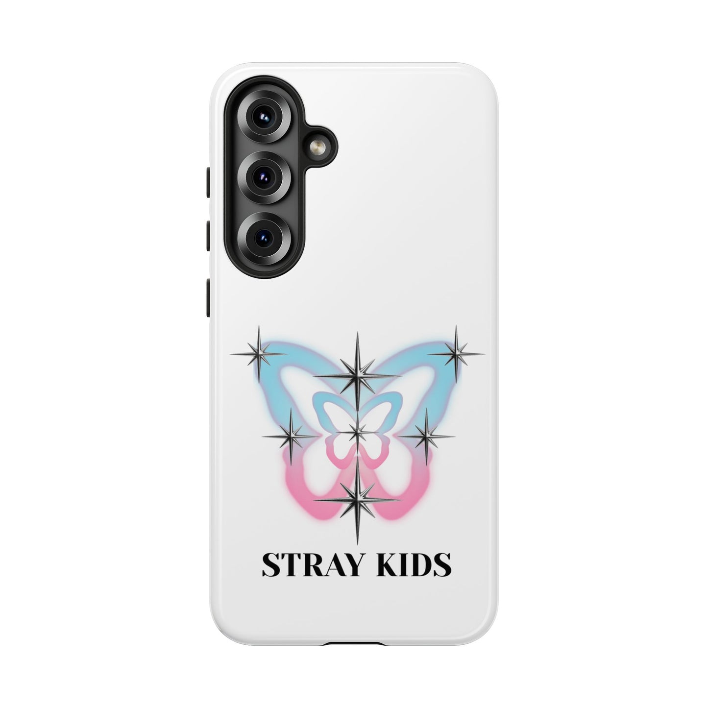 Stray Kids Sparkle Butterfly Phone Case — K-Pop Fan Protective Phone Cover