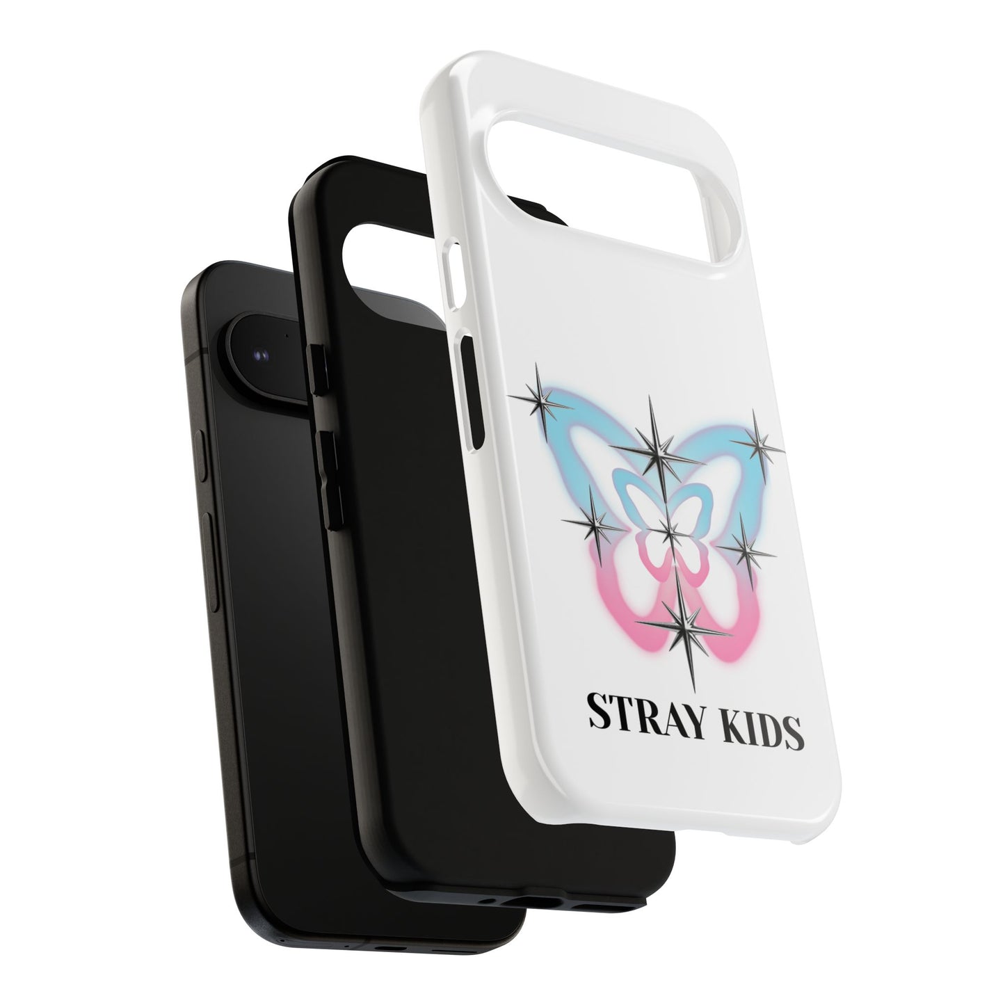 Stray Kids Sparkle Butterfly Phone Case — K-Pop Fan Protective Phone Cover