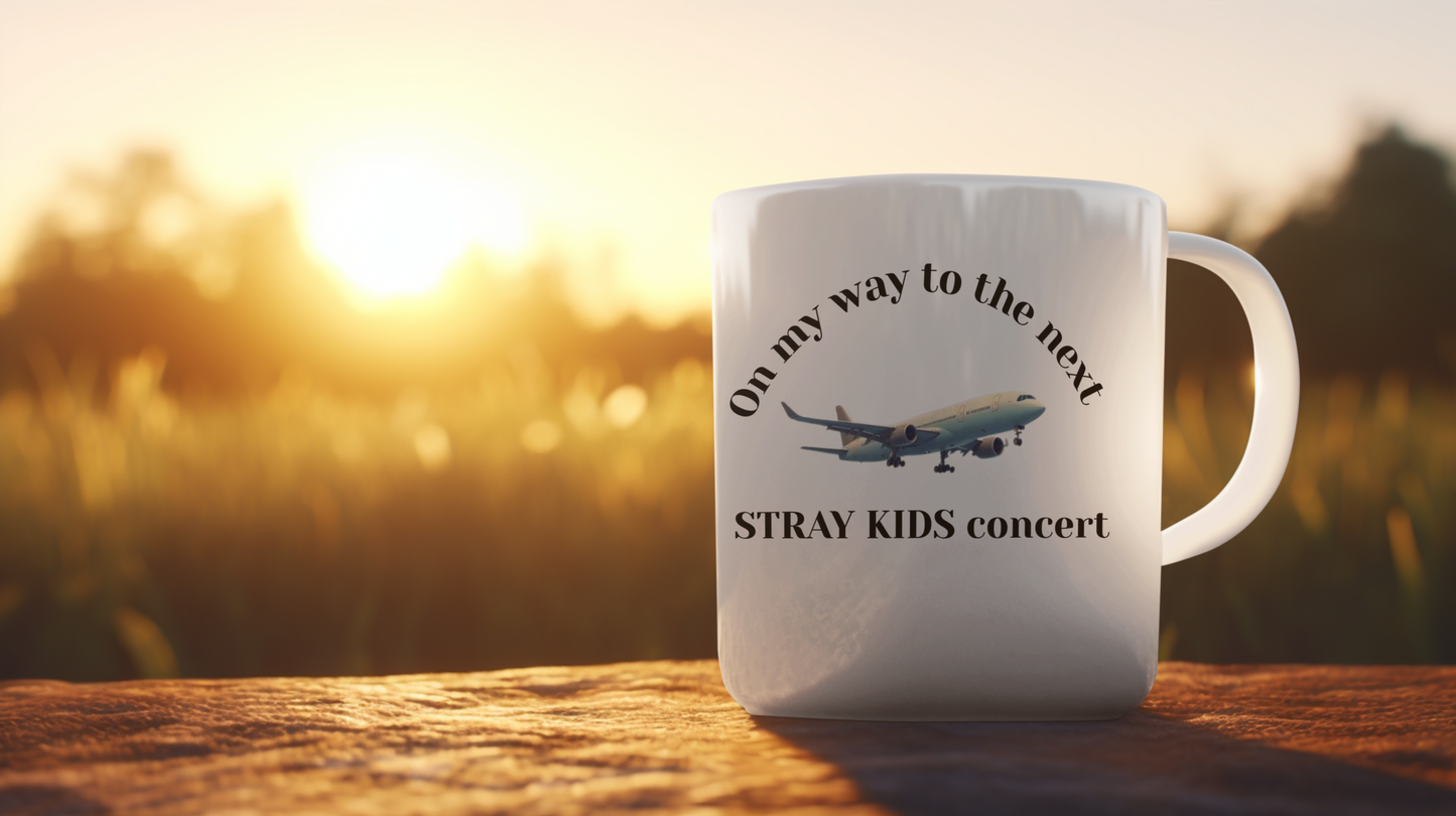 Stray Kids Concert Travel Mug — "On my way to the next STRAY KIDS concert" 11oz