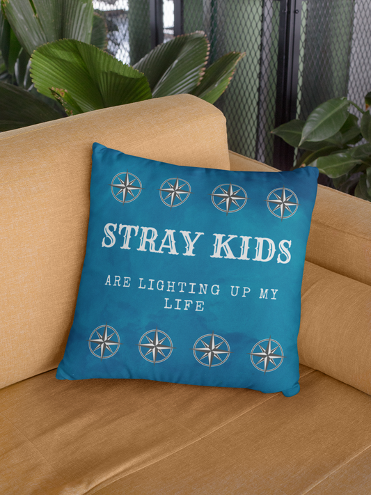Stray Kids 'Are Lighting Up My Life' Decorative Throw Pillow